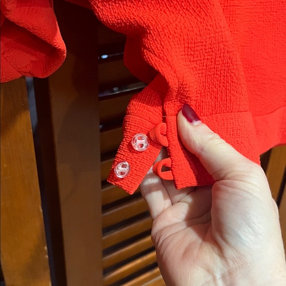 Rachel Comey orange Red Batwing Sleeve Top - Picture 4 of 12